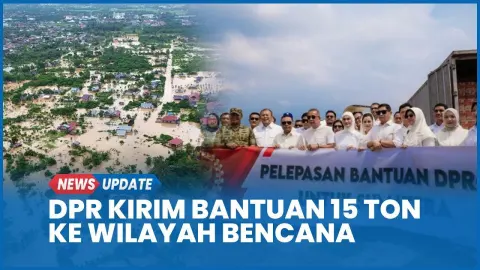 Pimpinan DPR RI melepas bantuan untuk masyarakat terdampak bencana banjir di Sumatera