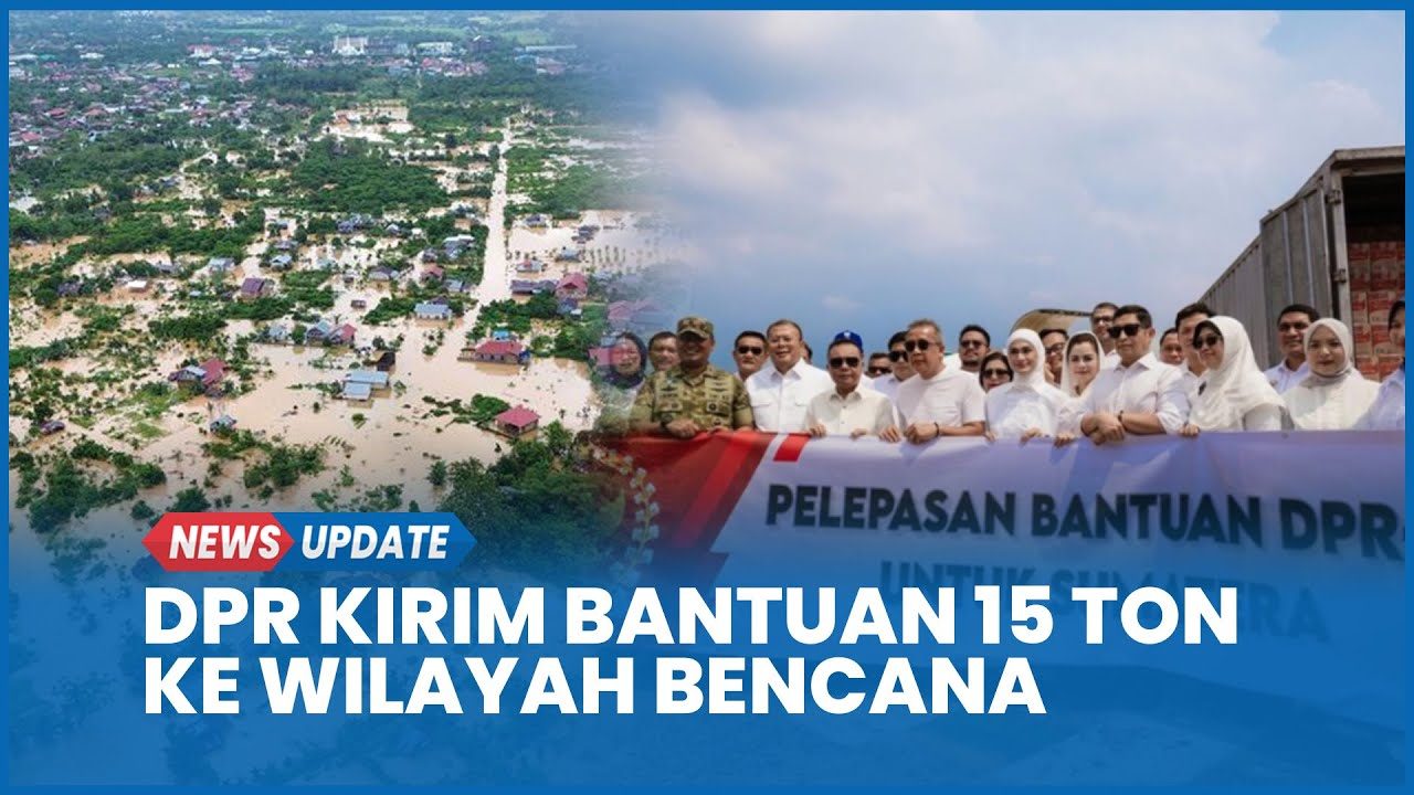 Pimpinan DPR RI melepas bantuan untuk masyarakat terdampak bencana banjir di Sumatera