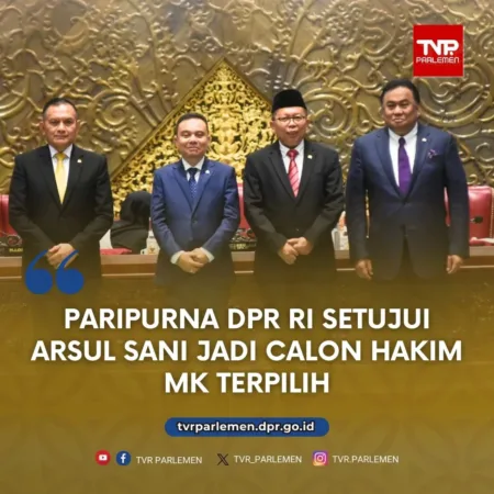Paripurna DPR RI Setujui Arsul Sani Jadi Calon Hakim MK Terpilih