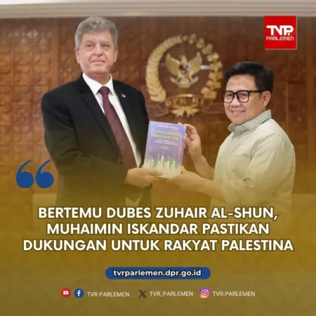 Bertemu Dubes Zuhair Al-Shun, Muhaimin Iskandar Pastikan Dukungan Untuk Rakyat Palestina