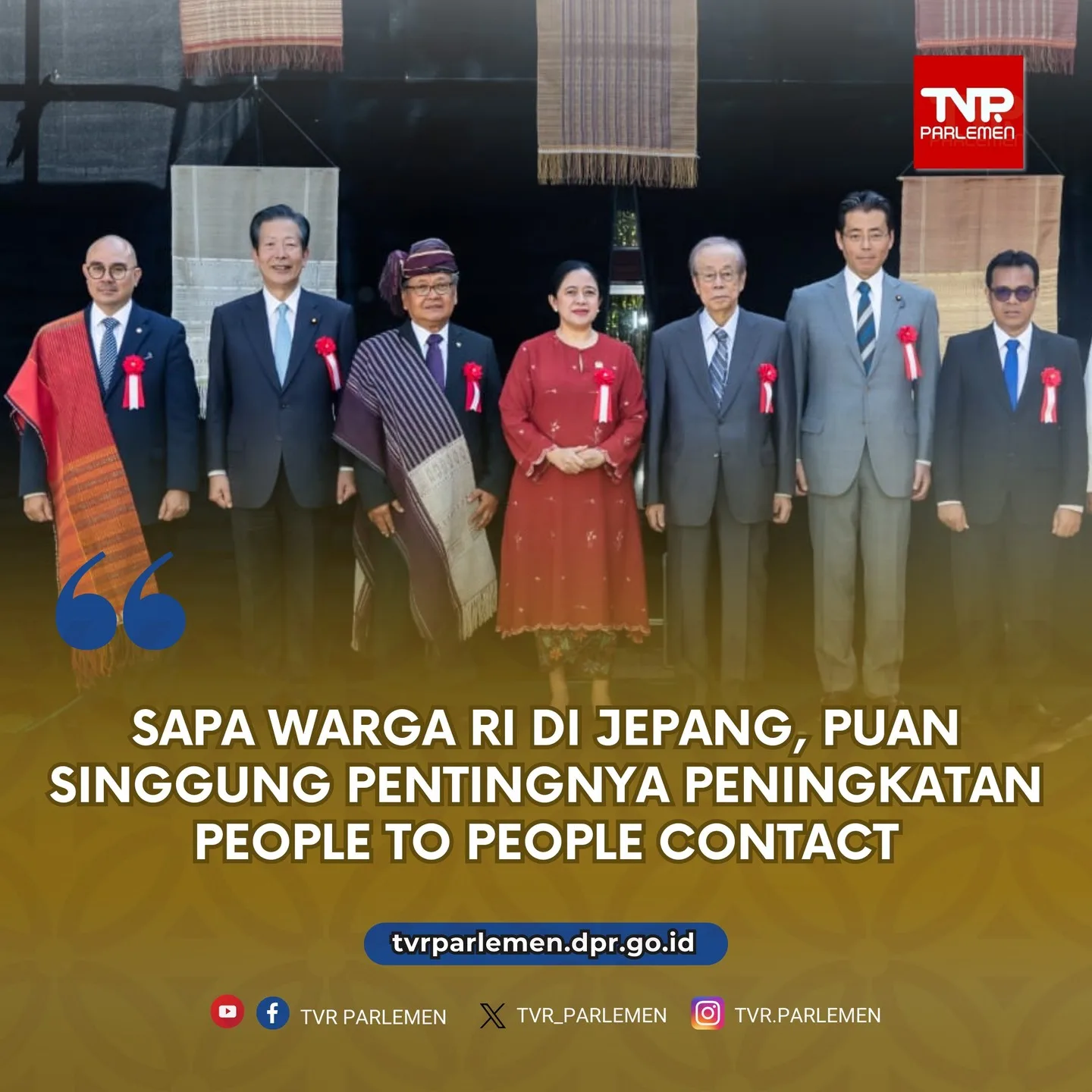 Sapa Warga RI Di Jepang, Puan Singgung Pentingnya Peningkatan People To People Contact