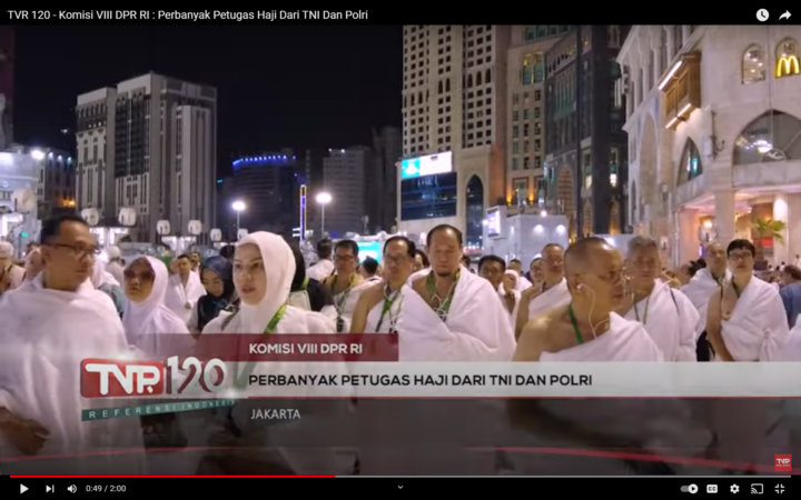 TVR 120 - Komisi VIII DPR RI : Perbanyak Petugas Haji Dari TNI Dan Polri