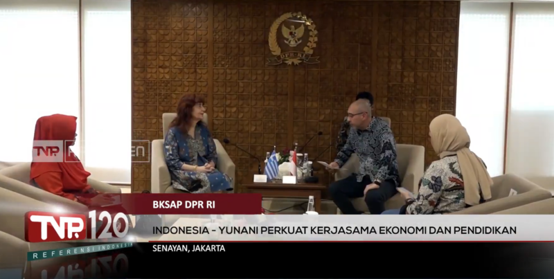 TVR 120 – BKSAP DPR RI : Indonesia – Yunani Perkuat Kerjasama Ekonomi Dan Pendidikan