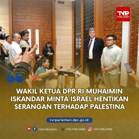 Wakil Ketua DPR RI Muhaimin Iskandar Minta Israel Hentikan Serangan Terhadap Palestina